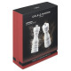 Coffret moulins sel et poivre London blanc brillant 180 mm Blanc Gloss